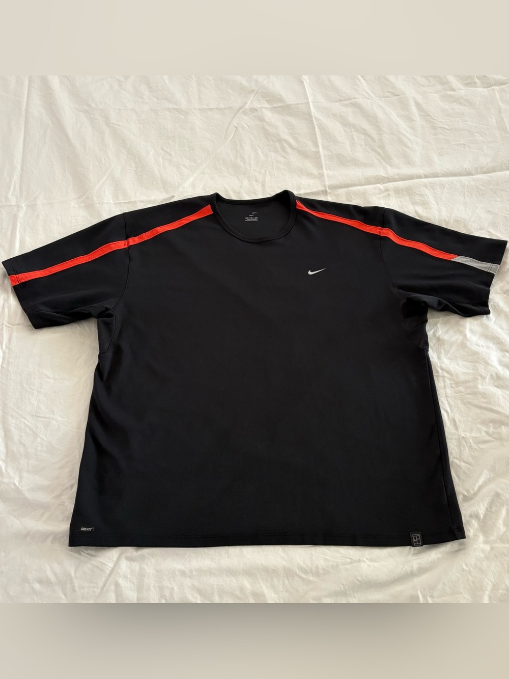 Men’s Nike Dri‑FIT Black & Red Athletic Shirt – XL